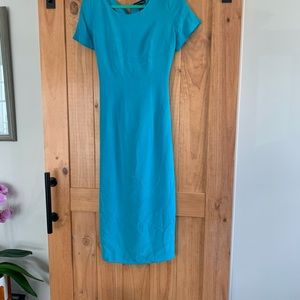 Silk dress- lined- turquoise- from Macy’s